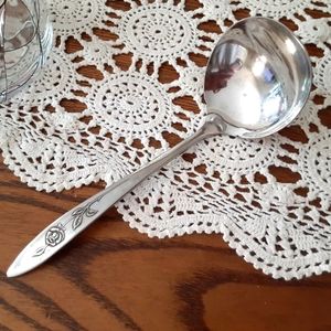 Oneida 1980s My Rose Gravy Ladle